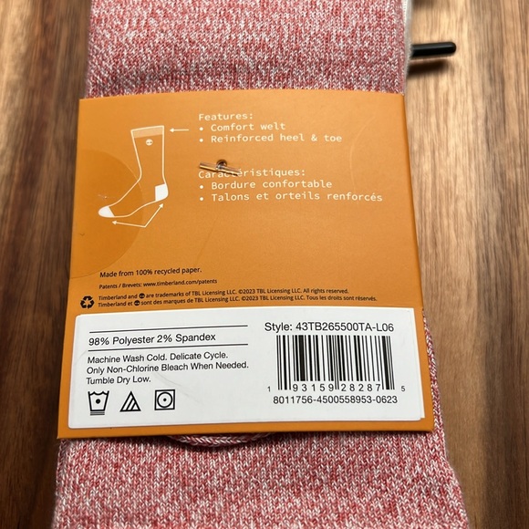 NEW Timberland Women’s Super Soft Crew Socks (3pk ) - Picture 4 of 9